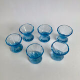 Art deco glasses, set of 6, 1940s