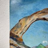 Oil on panel Etretat