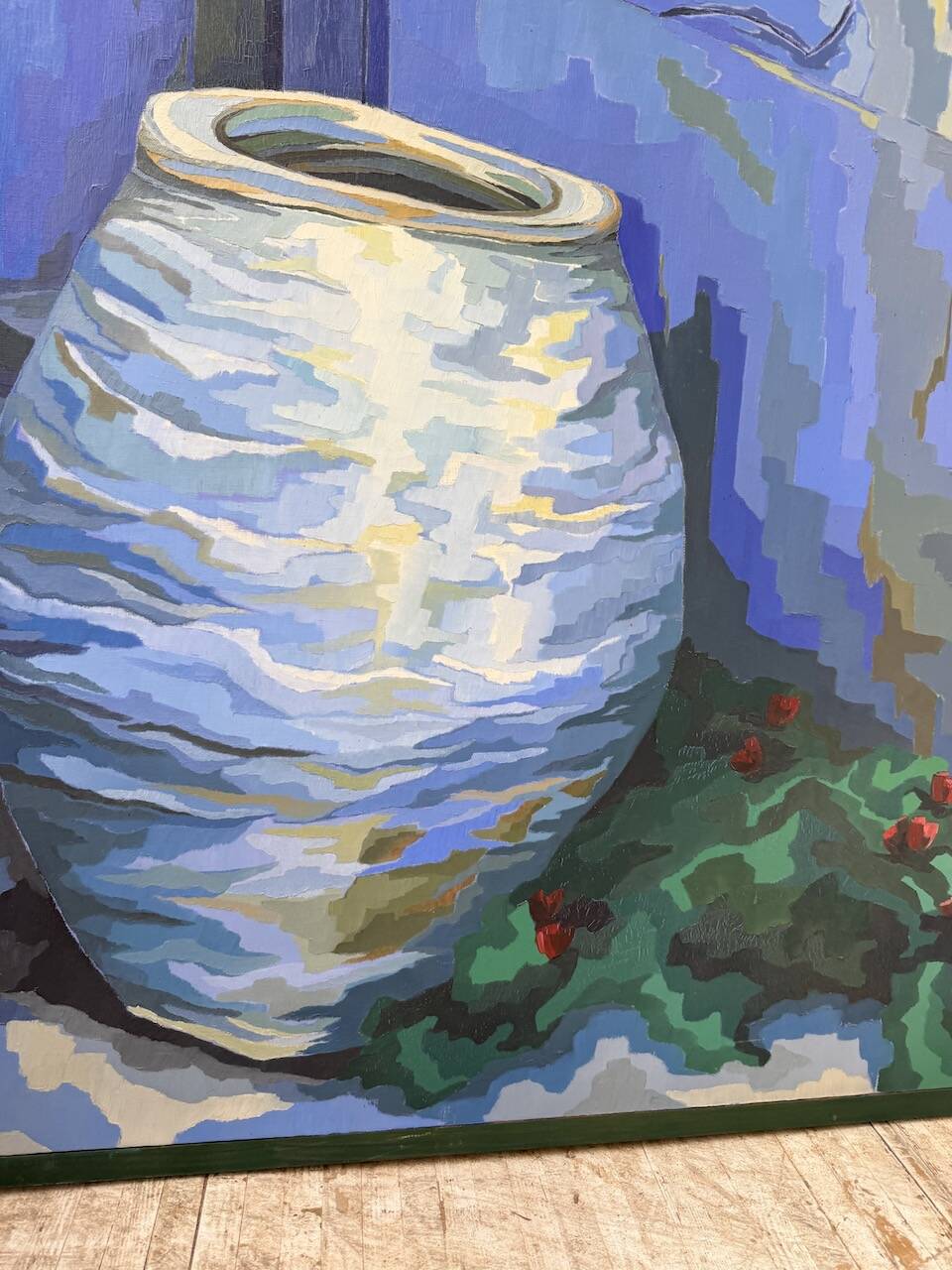 Saunière Audouze XL blue jar painting
