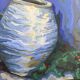 Saunière Audouze XL blue jar painting
