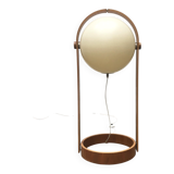 Swiss space-style floor lamp made of plastic and plywood from the 1960s.