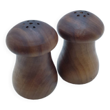 Salières et poivrières en bois