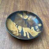 Mid-century German studio pottery bowl by Otto Wichmann, 1960s.