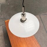 Lampe suspendue en métal et verre modèle danois milieu du siècle Ph 4 1/2 - 4 par Poul Henningsen pour Louis Poulsen, années 1980