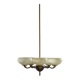 Chandelier with 5 arms by Paavo Tynell, model 1386/5 for Taito, Finland, 1930s.