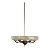 Chandelier with 5 arms by Paavo Tynell, model 1386/5 for Taito, Finland, 1930s.