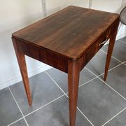 Table d’appoint, bureau 1 tiroir en placage de palissandre, 1950