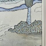 Symbolist watercolour in a beautiful frame