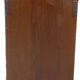Art Deco glass wall window in ancient Burmese teak
