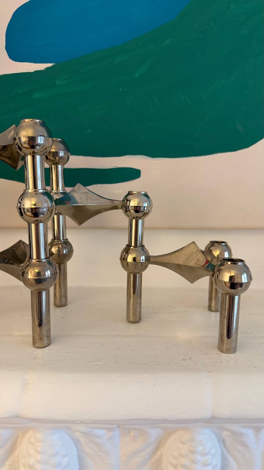 Set of 4 Stoff de Nagel candle holders