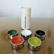 Isamu Kenmochi, 5 stackable ashtrays, new, in original box, 1970
