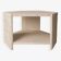 Hexagonal side table in travertine by Claude Berraldacci. France.