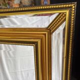 Large gilt mirror with beveled glass - Louis Philippe style