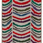 Tapis boho recyclé turc fait main 86 cm x 293 cm