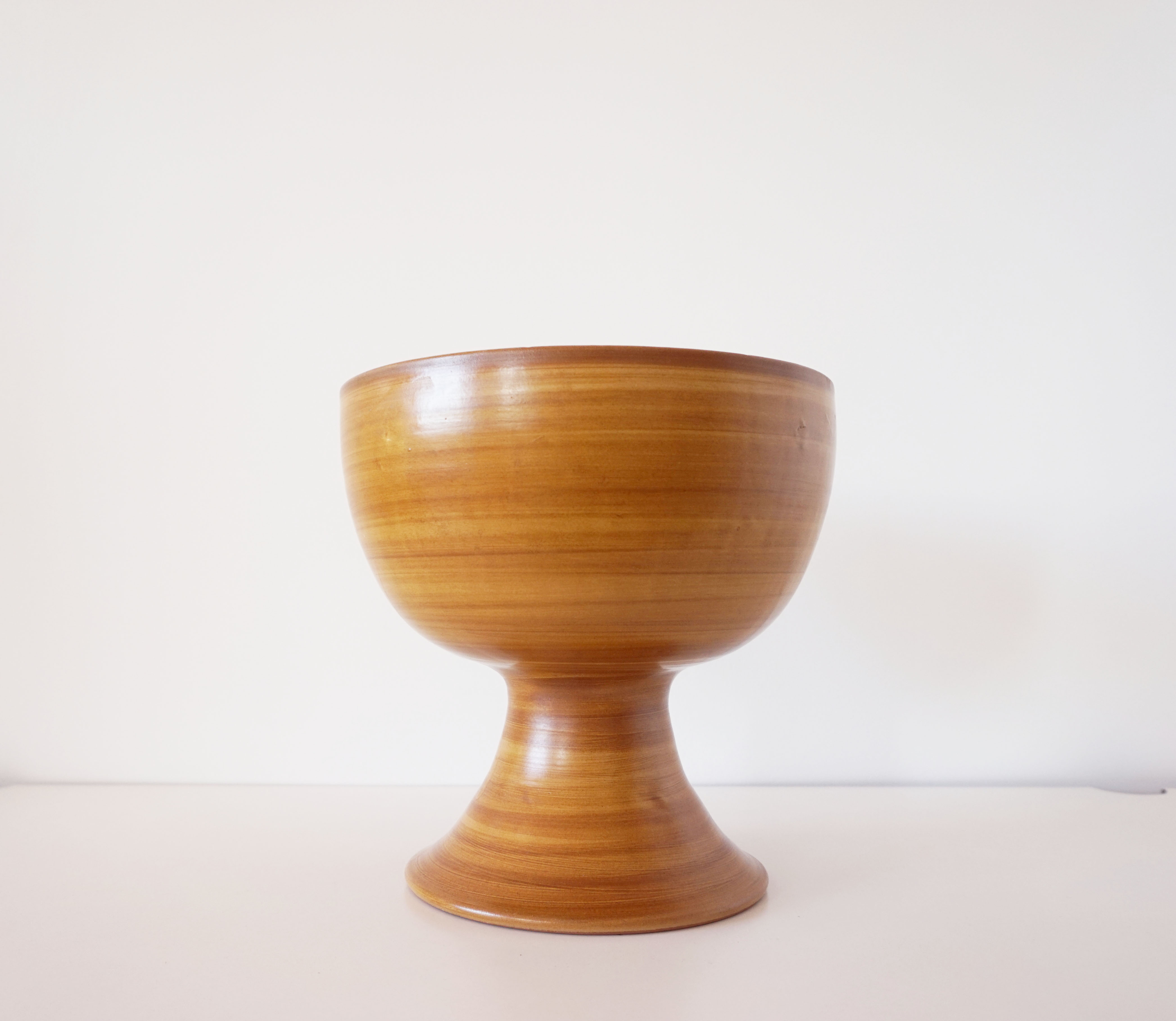 Ceramic cup imitation wood 1970