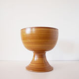 Ceramic cup imitation wood 1970