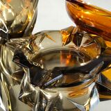 Smoked star ashtray Luminarc by J.G During 1970