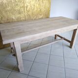 Renovated solid oak farmhouse table