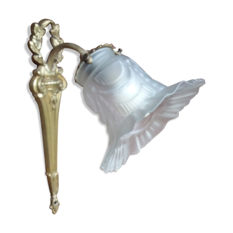 Louis XVI style bronze wall lamp