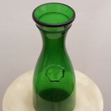 Glass carafe or vase with medallion