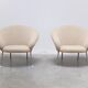 Rare pair of 'F570' armchairs by Pierre Paulin for Artifort, 1963
