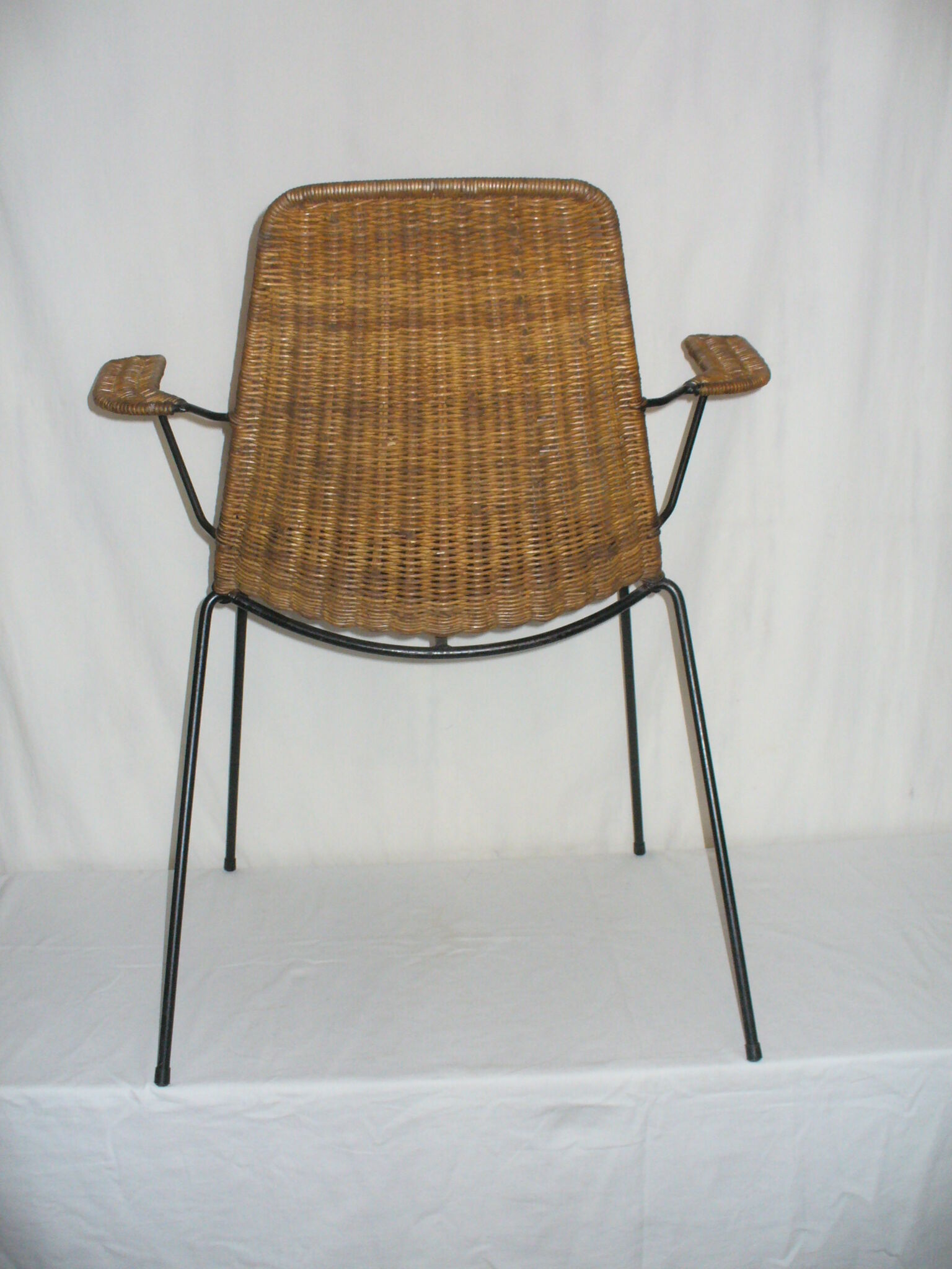 Gian Franco Legler rattan chair from the 50s