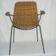 Chaise rotin Gian Franco Legler des années 50