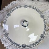 Salins blue iron earth soup tureen