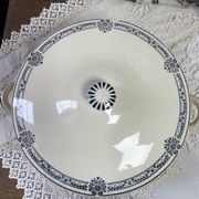 Salins blue iron earth soup tureen