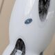 Black and White Hand-Blown Murano Glass Vase by Corso Italia (1980s) – 26 cm tall
