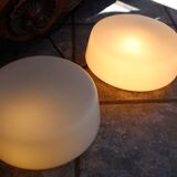 Set of 2 opaline ceiling lights from wila vintage