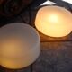 Set of 2 opaline ceiling lights from wila vintage