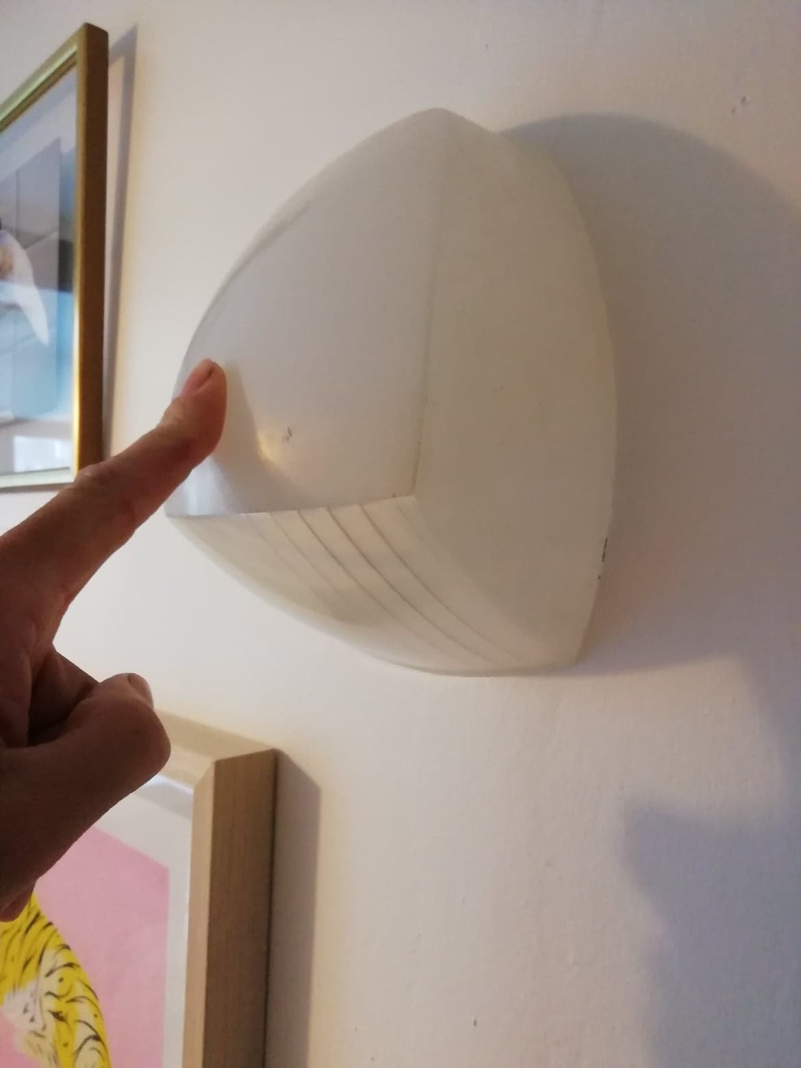 Old holophane sconce