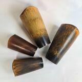 Set de 4 vases en céramique de style moderne du milieu du siècle Gunnar Nylund Rörstrand Suède