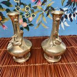 Pair of bronze vases