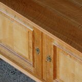 Modern Danish low enfilade in oak with panelled doors, mid-20th century.