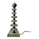 Art deco glass lamp base
