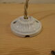 Black enamelled suspension with porcelain rosette