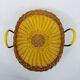 Corbeille a fruits scoubidou jaune
