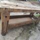 Old carpenter's workbench 2m40 in beech