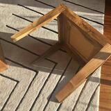 Coffee table in walnut with a tadelakt top.