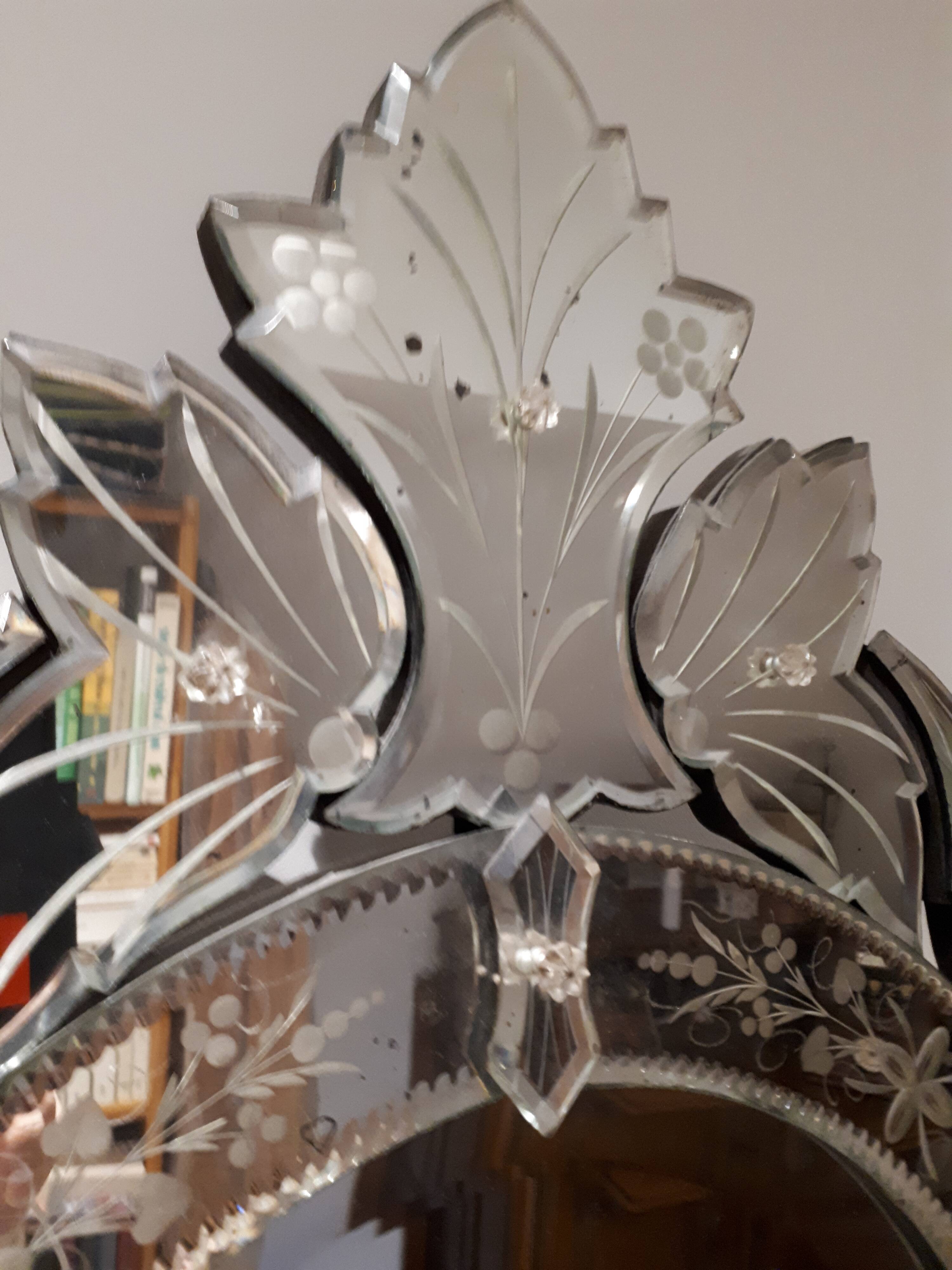 Venice oval mirror 43x85cm