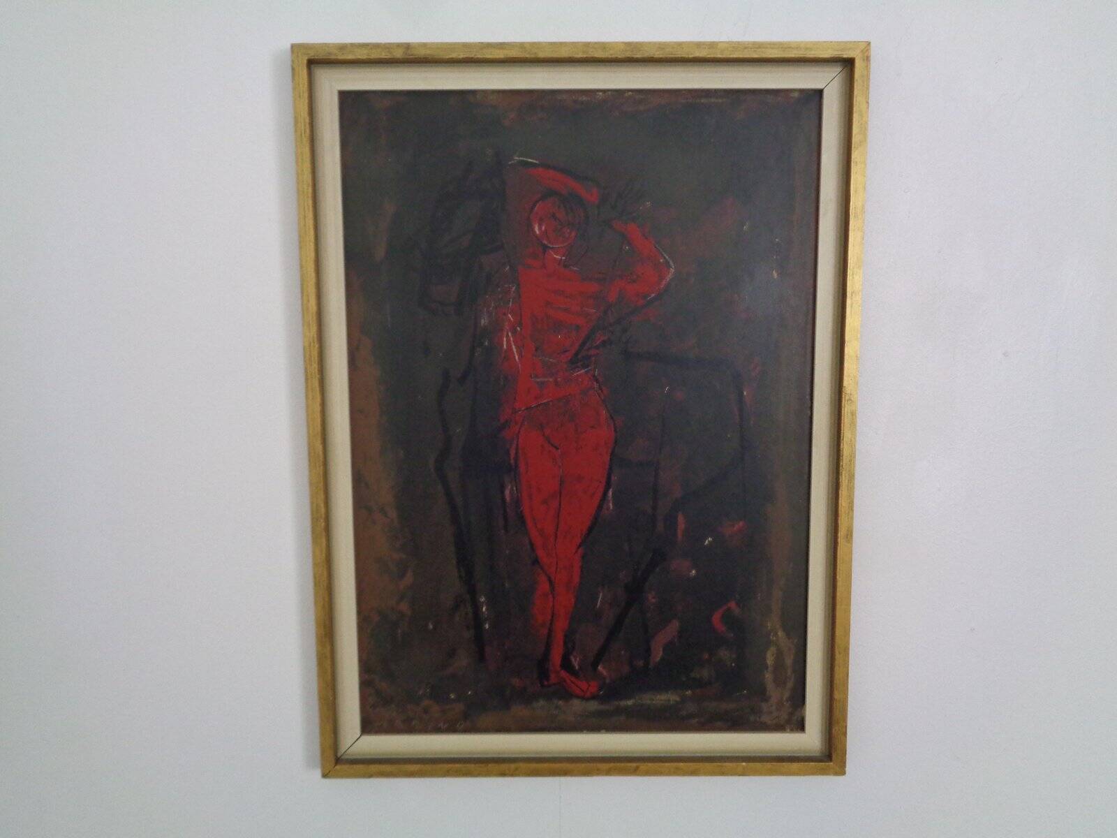After Marino Marini, Dancer, 1960s, Artwork on Wood