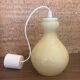 Suspension in vintage mid-century yellow vanilla opaline.