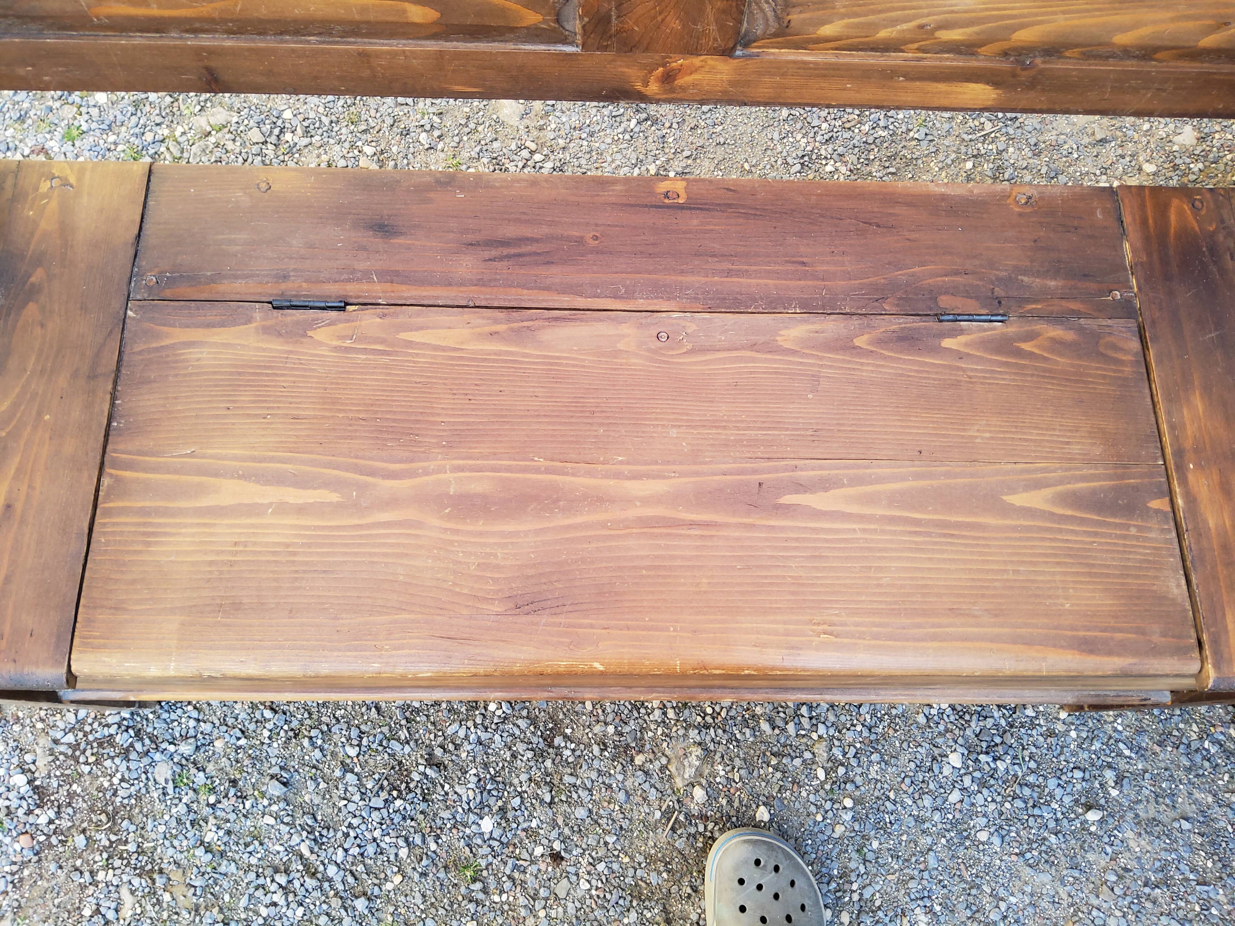 Pine chest bench