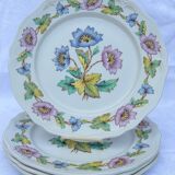 Set of 4 Moulins des Loups flat plates