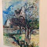 Impressionist oil on canvas by Gérard Jasseny