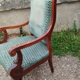 Pair of antique Louis XVI mahogany armchairs from the 19th century