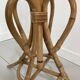 Vintage 50's rattan parrot coat rack