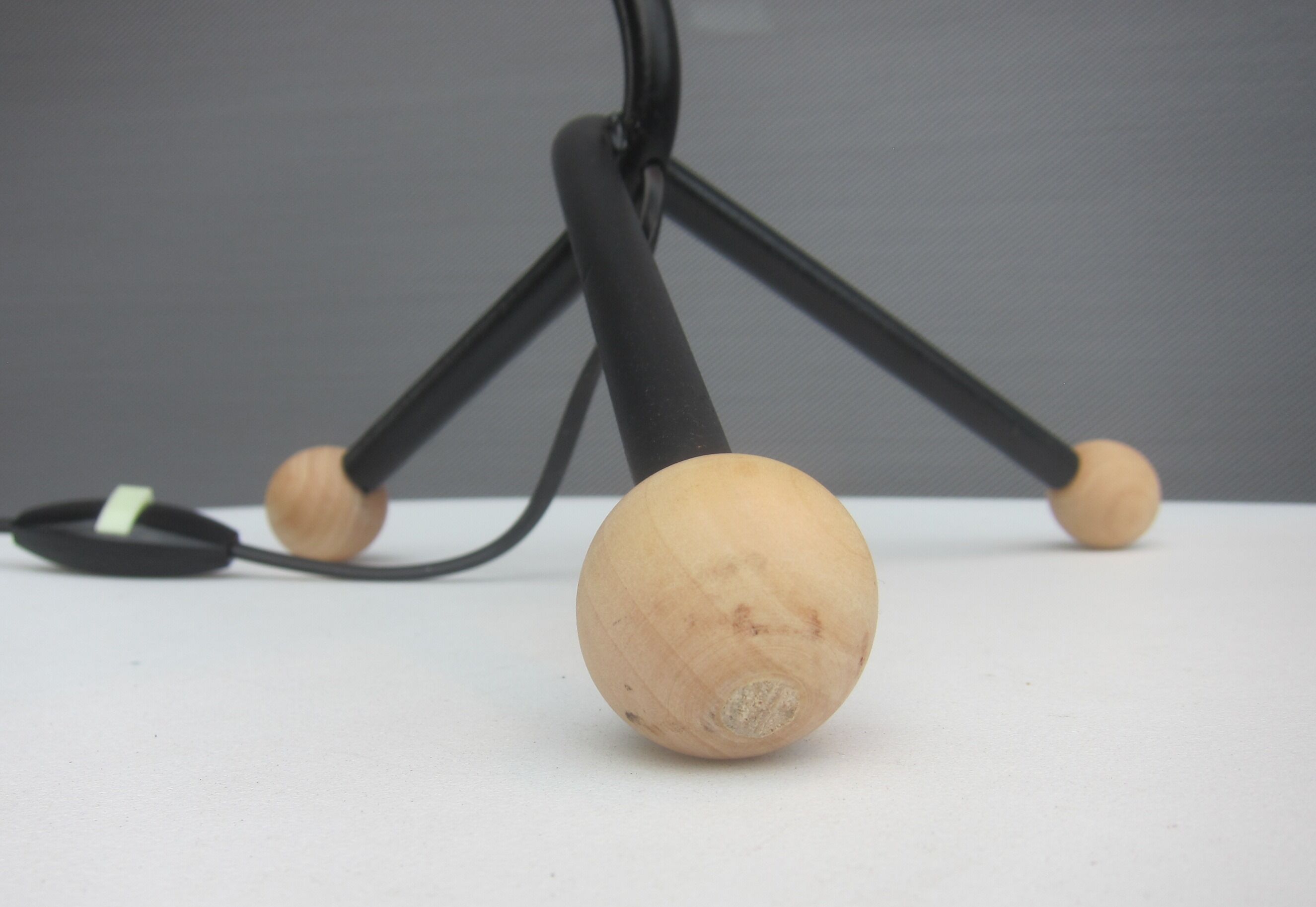 Tripod bedside lamp red Sputnik